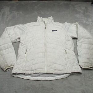 Patagonia Down Sweater Jacket Womens Medium White Insulated Pack Light Puffer